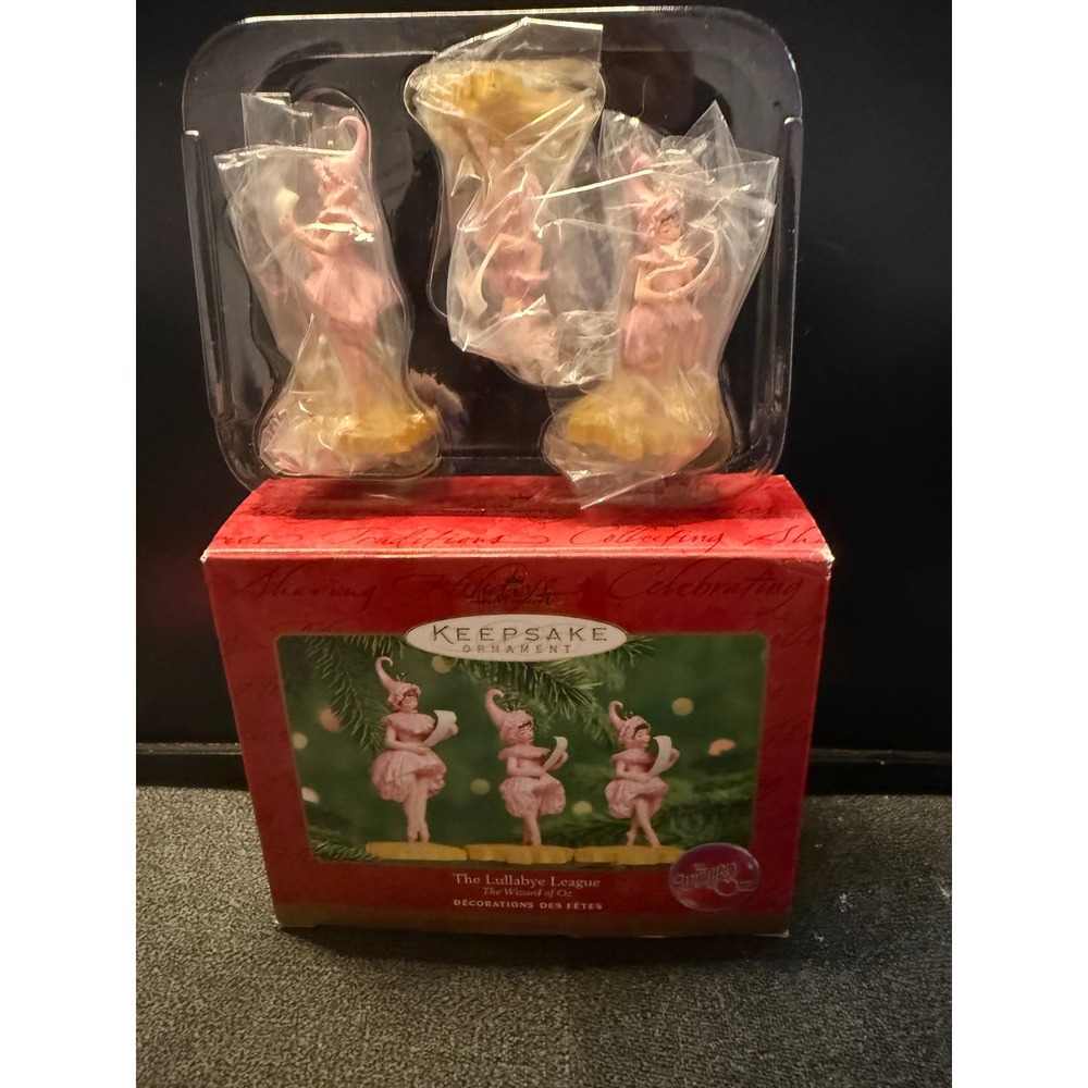Hallmark Keepsake The Lullabye League The Wizard of Oz Ornament Set 3 Piece